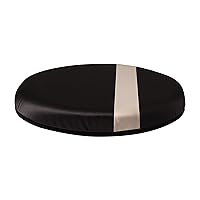 HealthSmart 360 Degree Swivel Seat Cushion, Chair Assist for Elderly, Swivel Seat Cushion for Car, Twisting Disc, Black with Tan Stripe, 15 Inches in Diameter