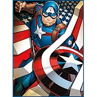 Buffalo Games - Marvel - The First Avenger - 100 Piece Jigsaw Puzzle for Families Challenging Puzzle Perfect for Family Time - 100 Piece Finished Size is 15.00 x 11.00