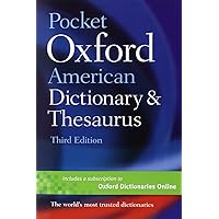 Pocket Oxford American Dictionary & Thesaurus Pocket Oxford American Dictionary & Thesaurus Paperback