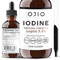 Lugols Iodine Solution - 1 Year Supply – High Potency Liquid Iodine Drops with Superior Absorption – Improves Overall Health & Energy for Women, Men, Kids - 2 fl Oz