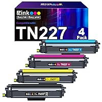 E-Z Ink (TM TN227 Compatible Toner Cartridge Replacement for Brother TN227 TN227BK TN223 TN-227BK/C/M/Y High Yield to use with MFC-L3770CDW MFC-L3710CW HL-L3290CDW HL-L3210CW HL-L3230CDW (4 Pack)