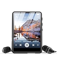 64GB MP3 Player with Bluetooth 5.3, SWOFY M4 Mp3 Music Player with Touch Screen, Digital Audio Player with HD Speaker, FM Radio, E-Book, Earphones Included, Support Max 128GB Black