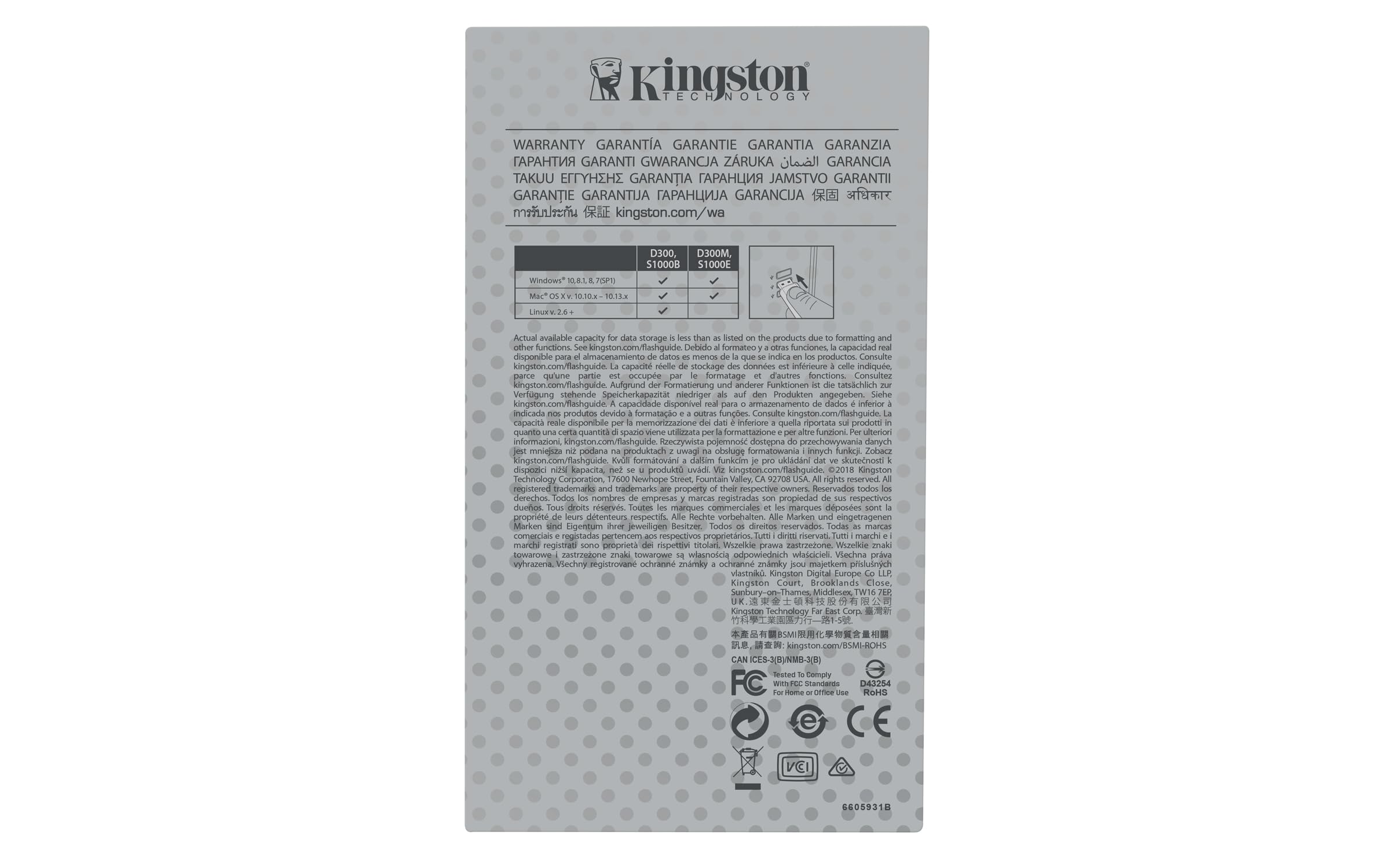 Kingston IronKey Basic S1000 Encrypted Flash Drive IKS1000B/4GB