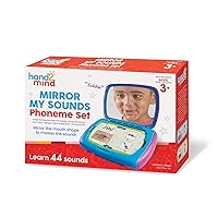 hand2mind Mirror My Sounds Phoneme Set, Phonemic Awareness, Phonics Games, Letter Sounds, Phonics Flash Cards, Speech Therapy Materials, Phonics for Kindergarten, Toys That Help with Speech