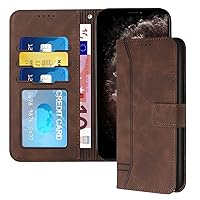 Compatible with Google Pixel 8A Wallet Case, Premium Retro PU Leather Wallet Flip Protective Case Cover with Card Slots and Stand Case for Google Pixel 8A Brown HX3