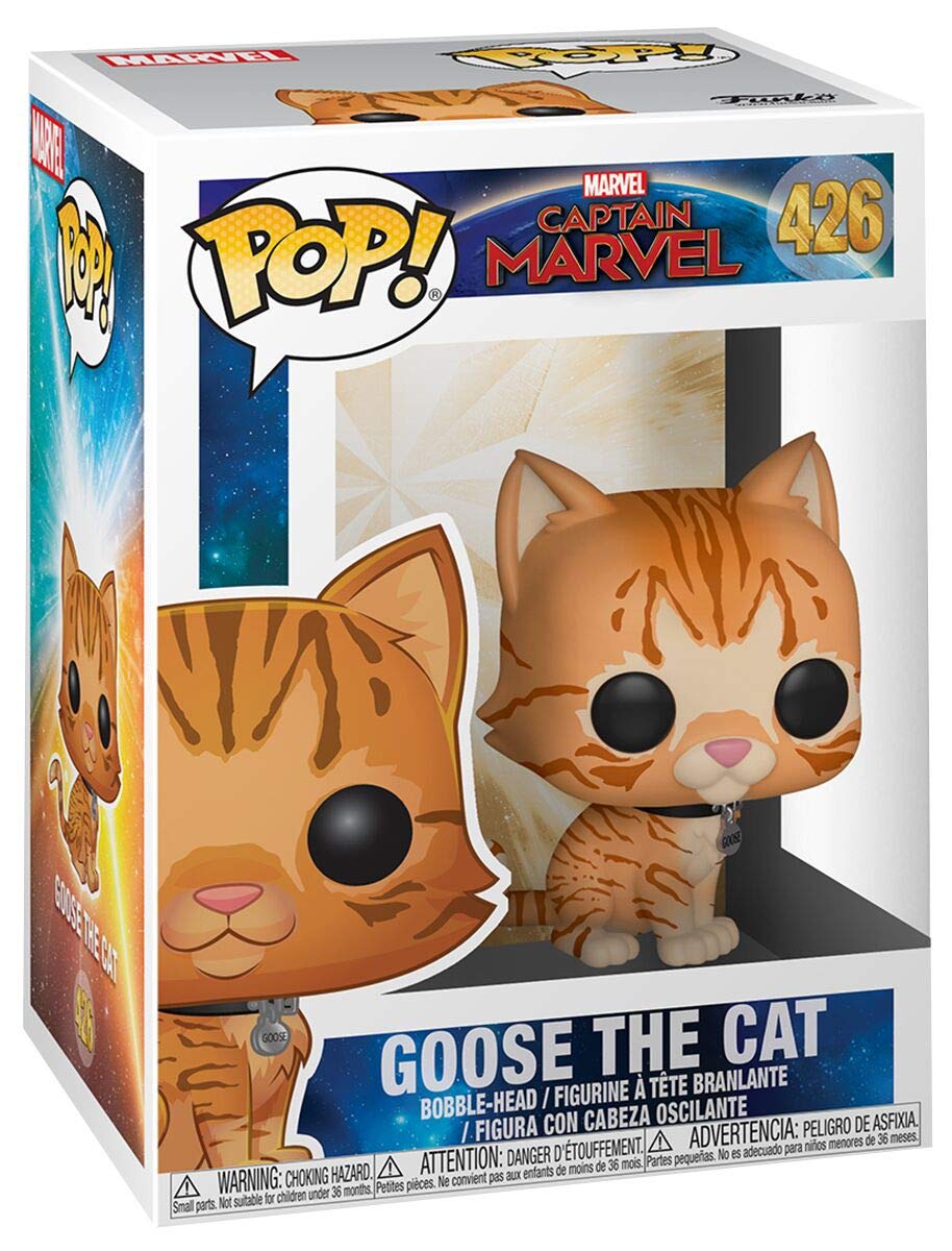 Funko Pop! Marvel: Captain Marvel - Goose The Cat Toy, Standard, Multicolor