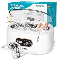 Gisaae Ultrasonic Cleaner, 48000Hz Jewellery Cleaner Glasses Cleaner 660ML Clean Pod Gifts for Women Cleaning Set with Watch Stand for Jewelry Necklace Ring Glasses Watch Denture