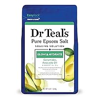 Dr Teal's Pure Epsom Salt, Glow & Hydrate with Essential Oils, 3 lbs