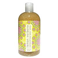 Greenwich Bay LEMON VERBENA Exfoliating Body Wash for Men and Women-Gentle Body Scrub Parabens Free -Sulphates Free-Blended with Loofah, Apricot Seed-Moisturizing Shea Butter -16 oz.