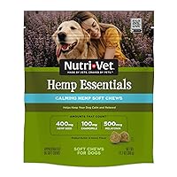 Nutri-Vet Hemp Calming Soft Chews for Dogs- with Chamomile and Melatonin - Peanut Butter & Honey Flavor - 12.7 Ounces