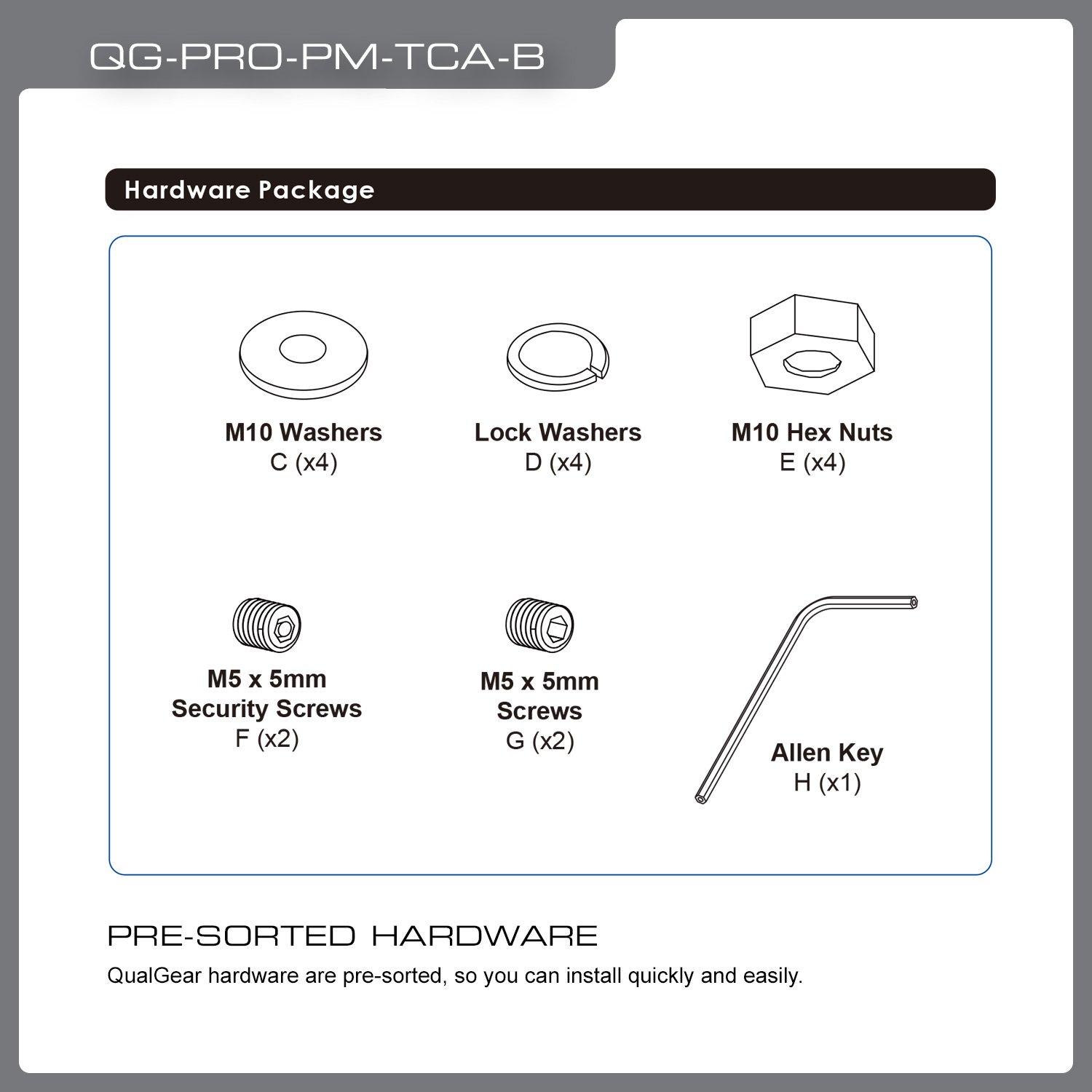 QualGear QG-PRO-PM-TCA-B Pro-AV Truss Ceiling Adapter for 1.5