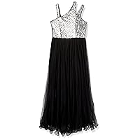 Speechless Girls' Sleeveless Sequin and Mesh Maxi Party Dress