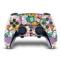 Head Case Designs Officially Licensed Adventure Time Pattern Graphics Vinyl Sticker Gaming Skin Decal Cover Compatible with Sony Playstation 5 PS5 DualSense Edge Controller