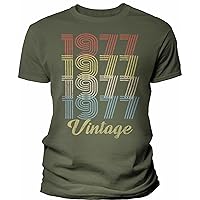 47th Birthday Gift Shirt for Men - Vintage 1977 Retro Birthday - 004-47th Birthday Gift