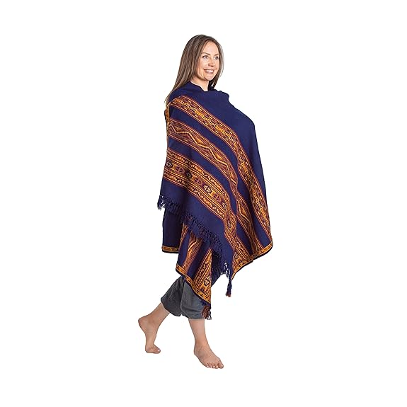 Mua Om Shanti Crafts Meditation Shawl or Blanket, Exotic Shawl