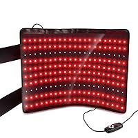 210pcs LED 635nm Red Light Therapy 850nm Near Infrared Light Therapy Device Large Belt Lipo Wrap Mat Pad for Body Waist Belly Abdominal Thigh Fat