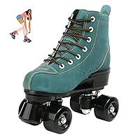 jessie Women's Roller Skates High Top Double Row Outdoor and Indoor Roller Skate Adjustable Roller Skates for Women Men Boys and Girls