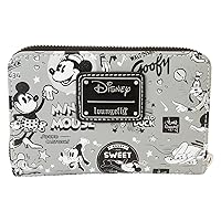 Loungefly Disney 100: Black and White Vault Wallet, Amazon Exclusive