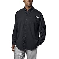 Men’s PFG Tamiami™ II Long Sleeve Shirt — Big, Black, 5X