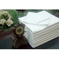 1 New White King XL Flat Bed Sheet T-200 Percale Hotel Linen