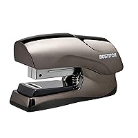 Bostitch Office Heavy Duty Stapler, 40 Sheet Capacity, No Jam, Half Strip, Fits into the Palm of Your Hand, For Classroom, Office or Desk, Black Chrome