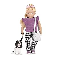 Lori Dolls – Mini Doll & Toy Dog – 6-inch Doll & Spaniel Pup – Play Set with Outfit, Animal & Accessories – Heather & Nugget – Playset for Kids – 3 Years +