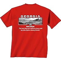 NCAA University of Georgia Friends Stadium Adult Unisex Short Sleeve T-Shirt