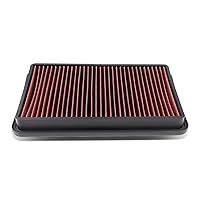 DNA Motoring AFPN-091-RD Clean Air Washable Drop In Panel Air Filter Enhance Engine Performance [Compatible with 97-01 ES300 / 99-03 RX300 / 97-04 Avalon / 97-01 Camry / 98-03 Sienna / 99-03 Solara]
