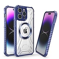 Guppy for iPhone 14 Pro Max Case, Ultra Shockproof Magnetic Military Grade Drop Tested with Lightweight Sporty Design, Slim Shockproof Drop Protection Bumper Case Compatible with MagSafe Blue