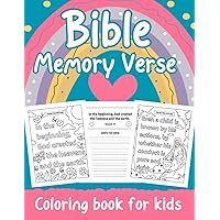 Bible Memory Verse Coloring book for kids: Easy and Short Scriptures Every Child Should Know, With Hand-Drawn Coloring Pages for Boys and Girls. (Bible coloring books for kids)