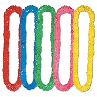 Beistle 66355 720-Piece 720 Soft-Twist Poly Leis, 1-1/2-Inch by 36-Inch