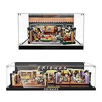 Acrylic Display Case for Lego Friends Apartments 10292 Building Set, Dustproof Display Box for Lego Ideas 21319 Central Perk Box Only ,Model NOT Included