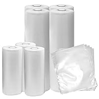 Vacuum Sealer Bags Set for FoodSaver Bag Nesco NutriChef Bonsenkitchen Kenmore BPA-Free Heat-Seal Textured Bags Sous-Vide 57 Jumbo Pack (50 Precut Bags-8