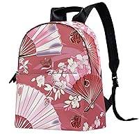 Travel Backpack,Work Backpack,Back Pack,Flower Fan Pink Texture,Backpack