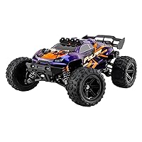 1:14 Four-Wheel Drive high-Speed Off-Road Vehicle Big Truck 2.4G Full Scale Remote Control high-Speed Drift Racing car (Blue Single Battery Version (Standard Configuration))