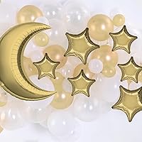 Moon and Stars Foil Balloon Accent Kit - 9