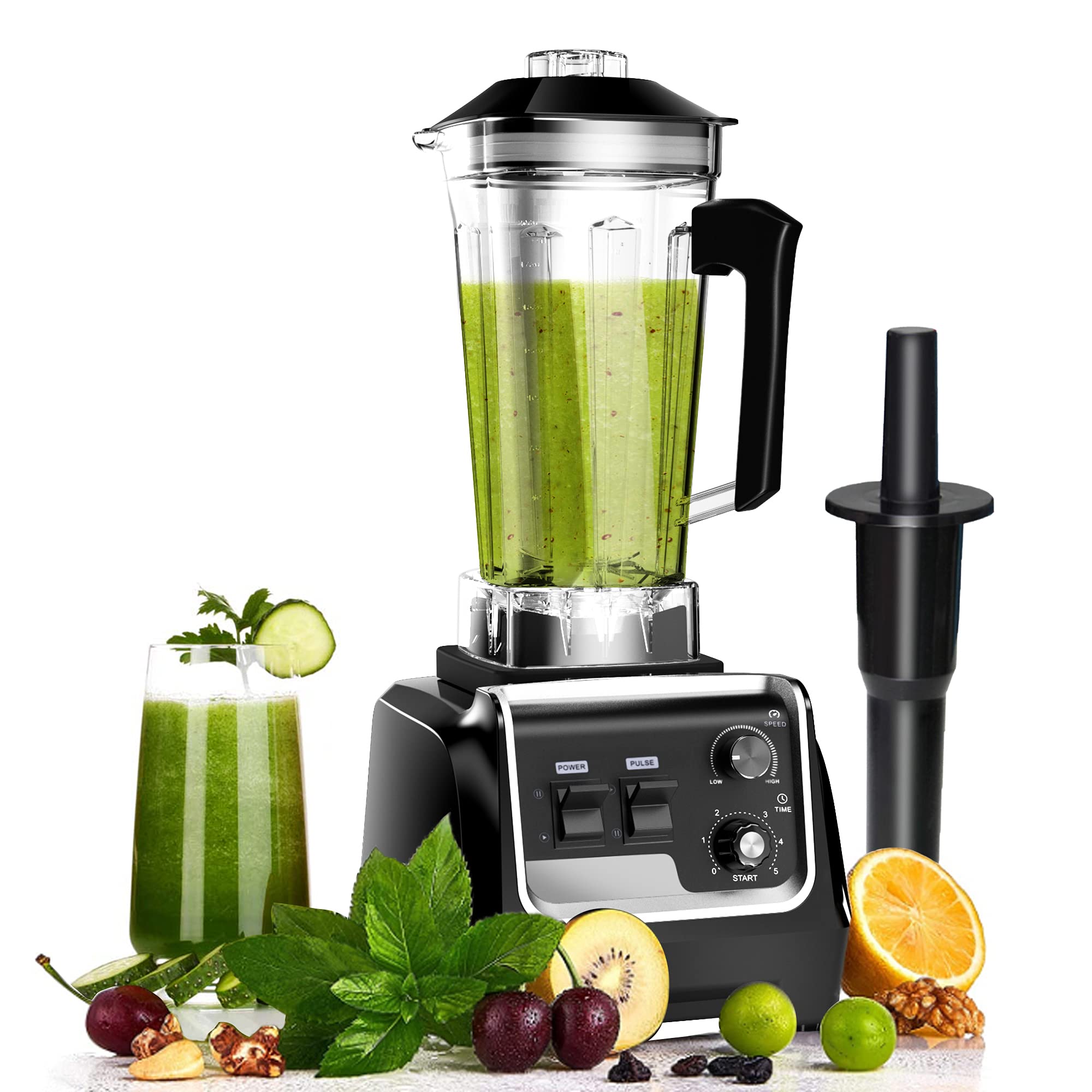 Mua Professional Countertop Blender, Blender for kitchen Max 2200W High  Power Home and Commercial Blender with Timer，Blender with Variable Speed  for Frozen Fruit​, Crushing Ice, Veggies, Shakes and Smoothie 64 oz  Container