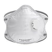 Kleenguard™ 3300 Series N95 Particulate Respirator (54626), RA3315V Molded Cup Style, NIOSH-Approved, Exhalation Valve, Regular Fit, White (10 Respirators/Box)