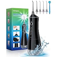 Water Dental Flosser Cordless for Teeth Cleaning,Rechargable Electric Flossers for Braces Whitening,Oral Irrigator for Adults with 6 Floss Modes & 6 Pick Nozzles,IPX7 Waterproof Tooth Cleaner