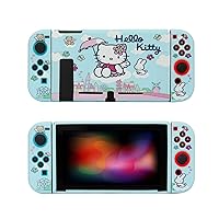 Protective Case for Nintendo Switch - Hello Kitty Cat - Soft Anti-Scratch Shockproof Slim Cover Case for Nitendo Switch and Joy-Con
