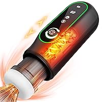 Automatic Male Masturbator Sex Toys for Men, Sucking & High-Speed Thrusting & Vibration & Heating Masturbation, Electric Pocket Pussy Stroker with LCD Display Penis Pump, Adult Toy Sex Blowjob Machine