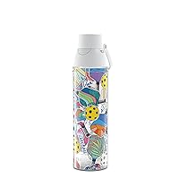 Tervis Pickleball - Spike Dink Ace Made in USA Double Walled Insulated Tumbler Travel Cup Keeps Drinks Cold & Hot, 24oz Venture Lite Water Bottle, Classic