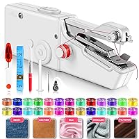  Magicfly Mini Sewing Machine with Extension Table, Dual Speed  Portable Sewing Machine for Beginners with Light, Sewing Kit for Household  Use, Blue