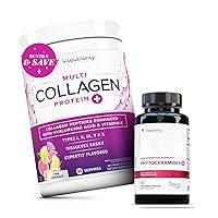 Vitauthority Multi Collagen Peptides Pink Lemonade and Phytoceramides