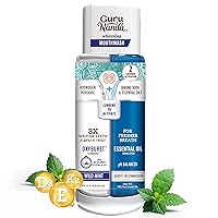 Dual Barrel Oxyburst Whitening Mouthwash - Contains Hydrogen Peroxide to Promote Whiter Teeth - Alcohol & Fluoride Free Rinse with 100% Natural Essential Oils, Wild Mint Flavor - 20 Fl Oz