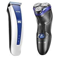 GLAKER Hair Clippers for Men with Mens Electric Razors Combo - Complete Barber Kits for Haircuts, Fading & Blending, Compact Grooming Kits and Ideal Gifts for Men