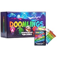 Doomlings Classic Card Game (Lightning Edition), Fun Family Card Game for Adults, Teens & Kids Suitable for 2-6 Players, Ages 10+ | Includes Upgrade Pack with 5 Unique Expansions