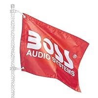 BOSS Audio Systems BAFLG1 - Boss flag for the LED whips. For Electric Scooter, Electric Bike, Razor Scooter, Go Kart, Dirt Bike, ATV, Four Wheeler, Quad