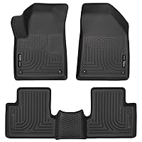 Husky Liners - Weatherbeater | Fits 2015 - 2023 Jeep Cherokee - Front & 2nd Row Liner - Black, 3 pc. | 99091