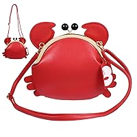Novelty Purses for Women, Purses for Women, Animal Shaped Unique Purse, Adjustable Crossbody/Shoulder Crabby Bag